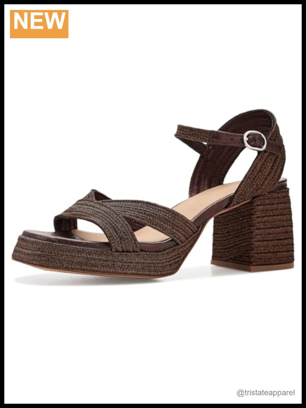 Vallita Block Heel Ankle Strap Sandals - Leather Sole